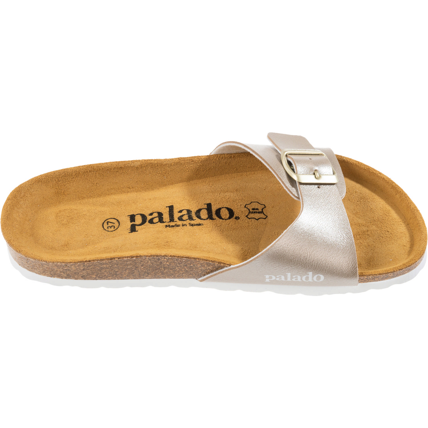 Palado Malta Metallic, Pantoletten, Damen, Metallic Beige Gold