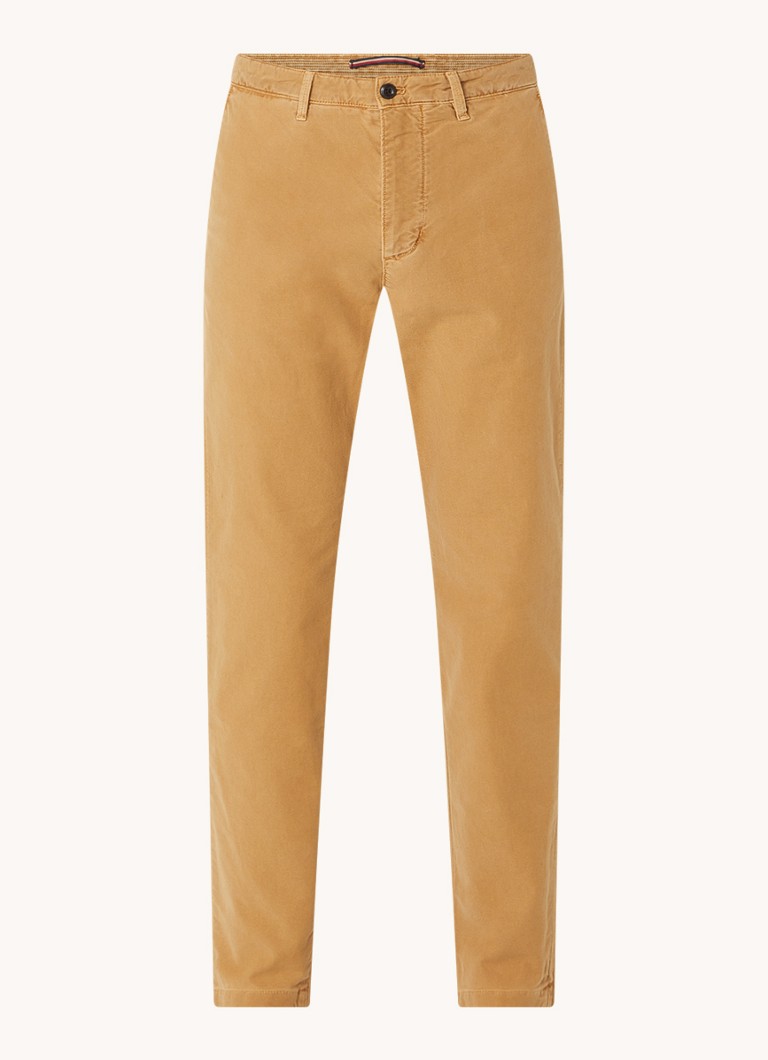 Pantaloni chino Tommy Hilfiger Harlem Slim Fit din gabardină cu buzunare laterale