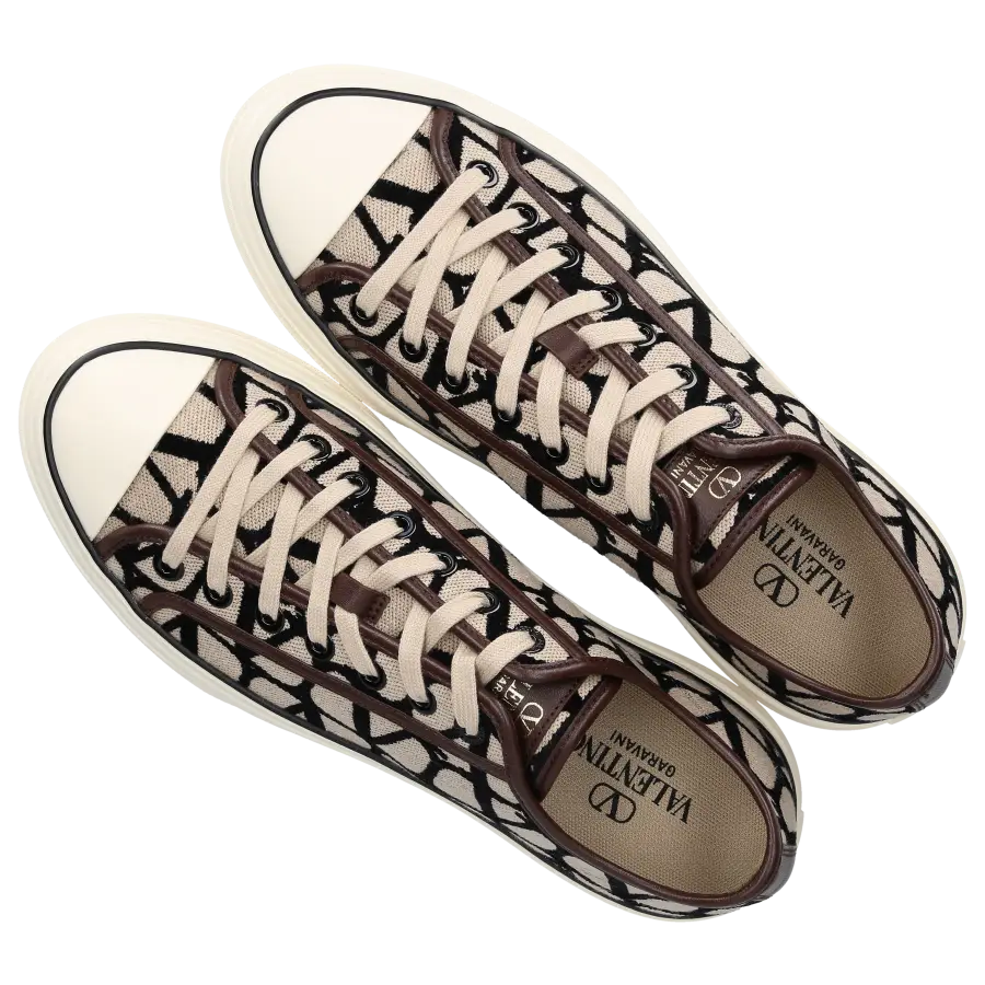 Valentino Garavani - Sneaker low TOTALLOOP Canvas - beige