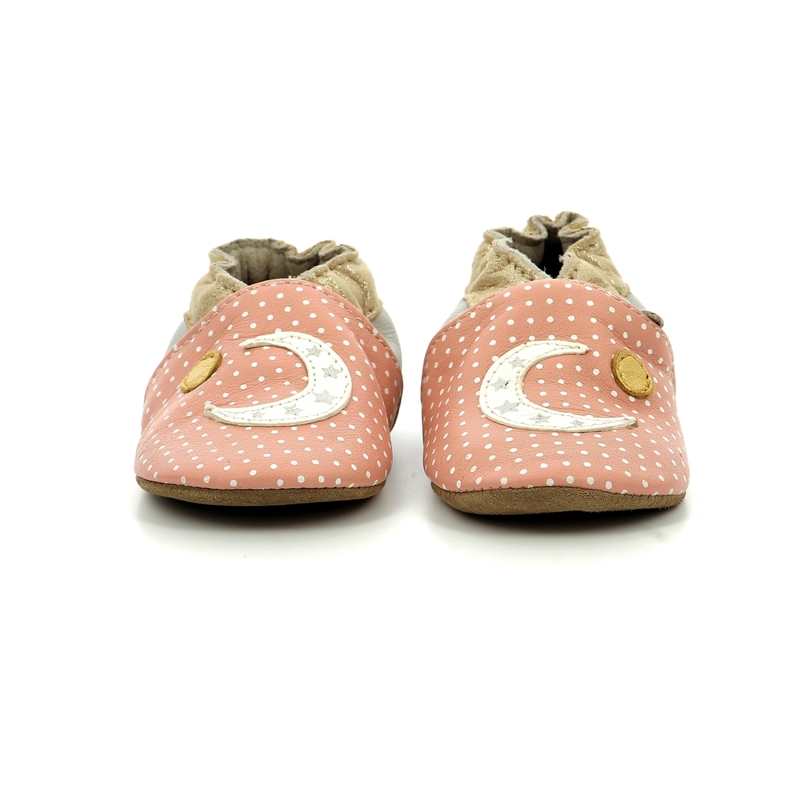 Chaussons cuir tannage vegetal Silently Moon