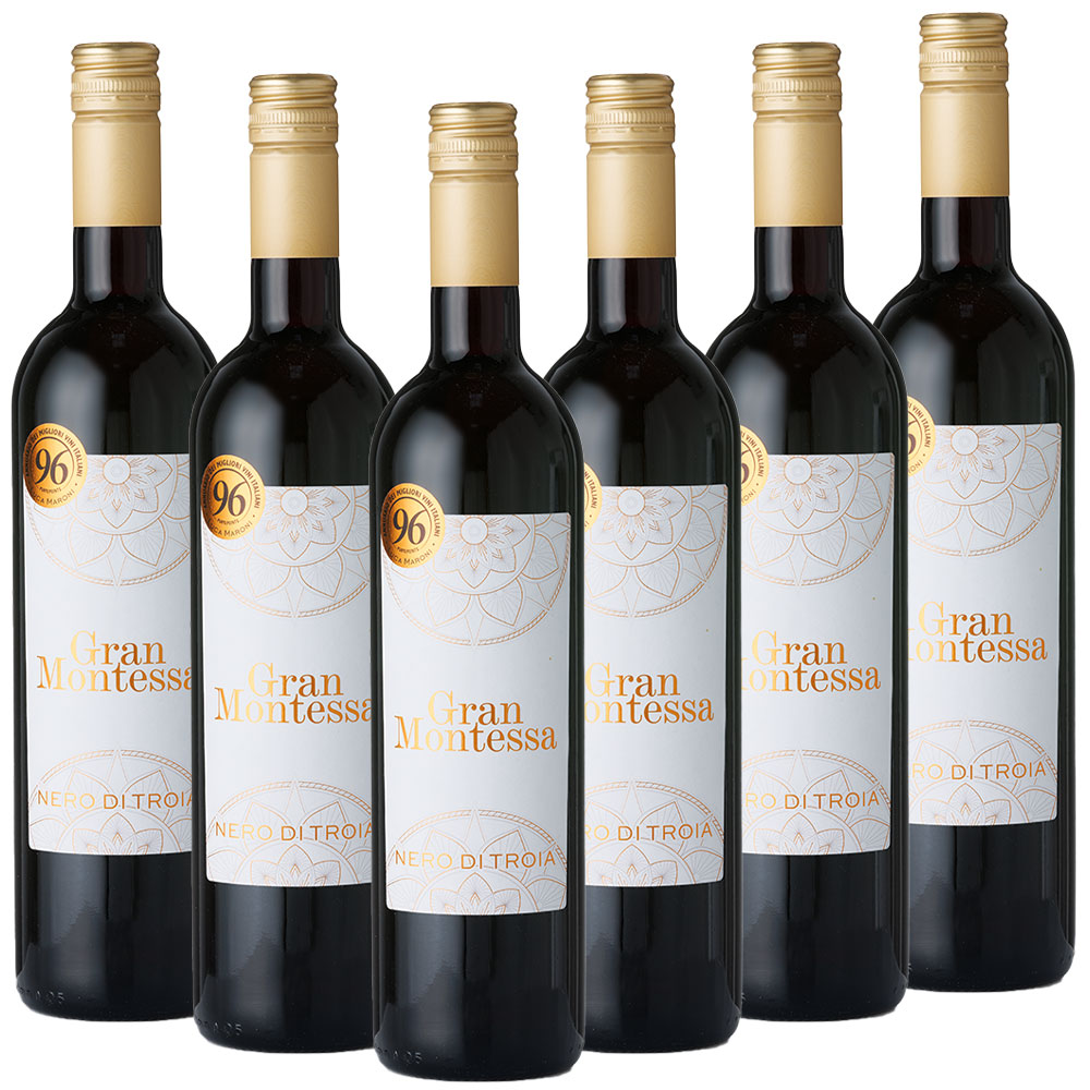 Monte Tessa Gran Montessa Nero di Troia IGT Puglia 2022 trocken 96 LMP - 6er Karton
