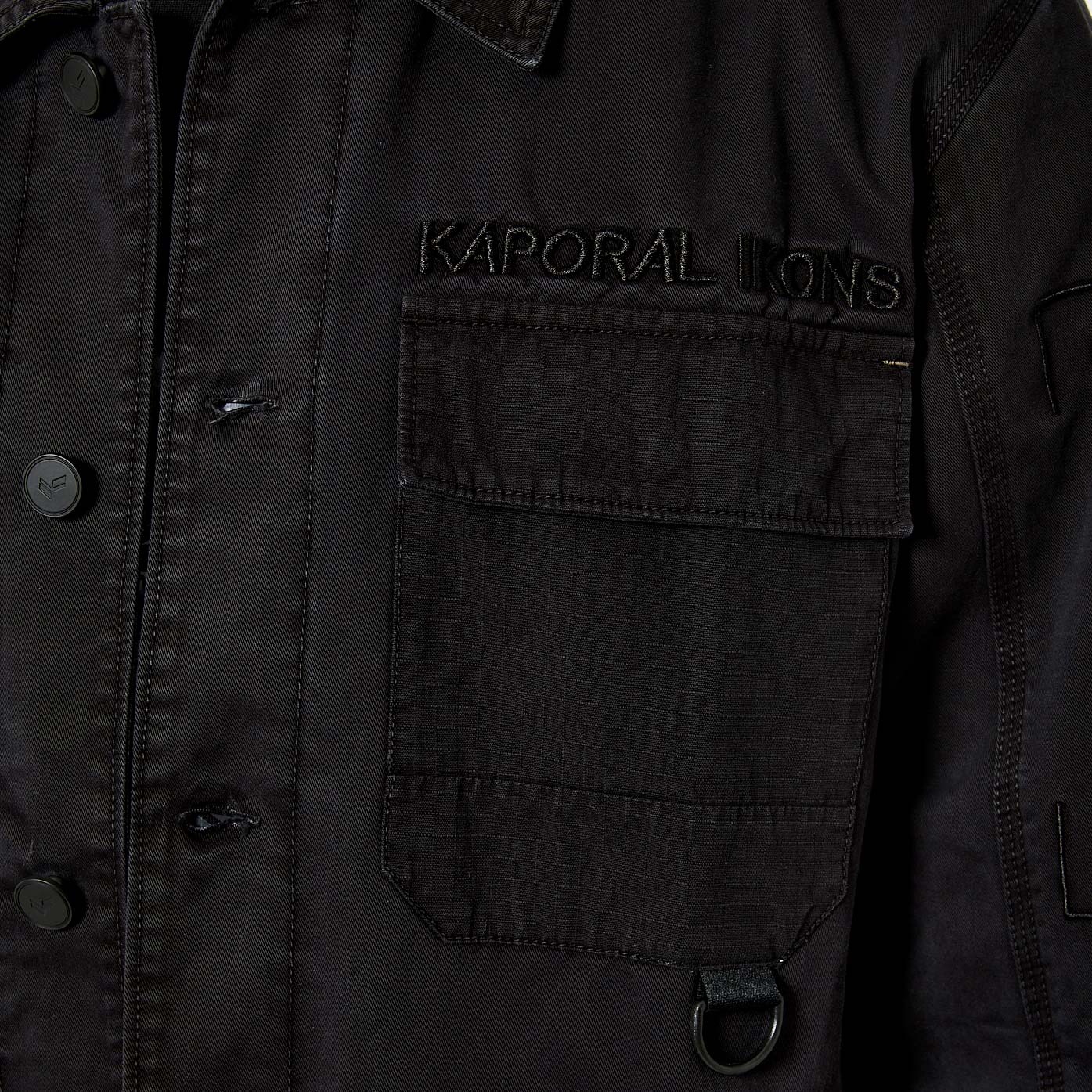 MIX    Veste noire Homme en 100% coton