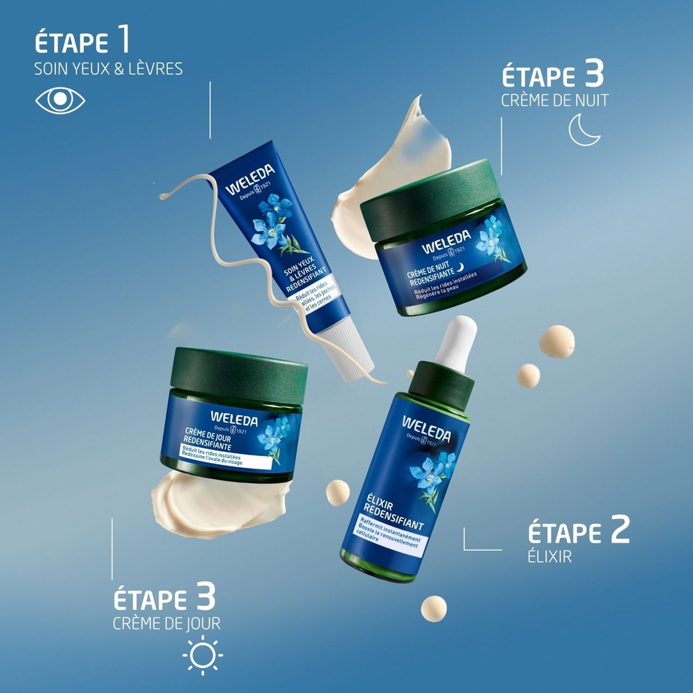 WELEDA Crème de Jour redensifiante Gentiane Bleue et Edelweiss - 40 ml Soins du visage