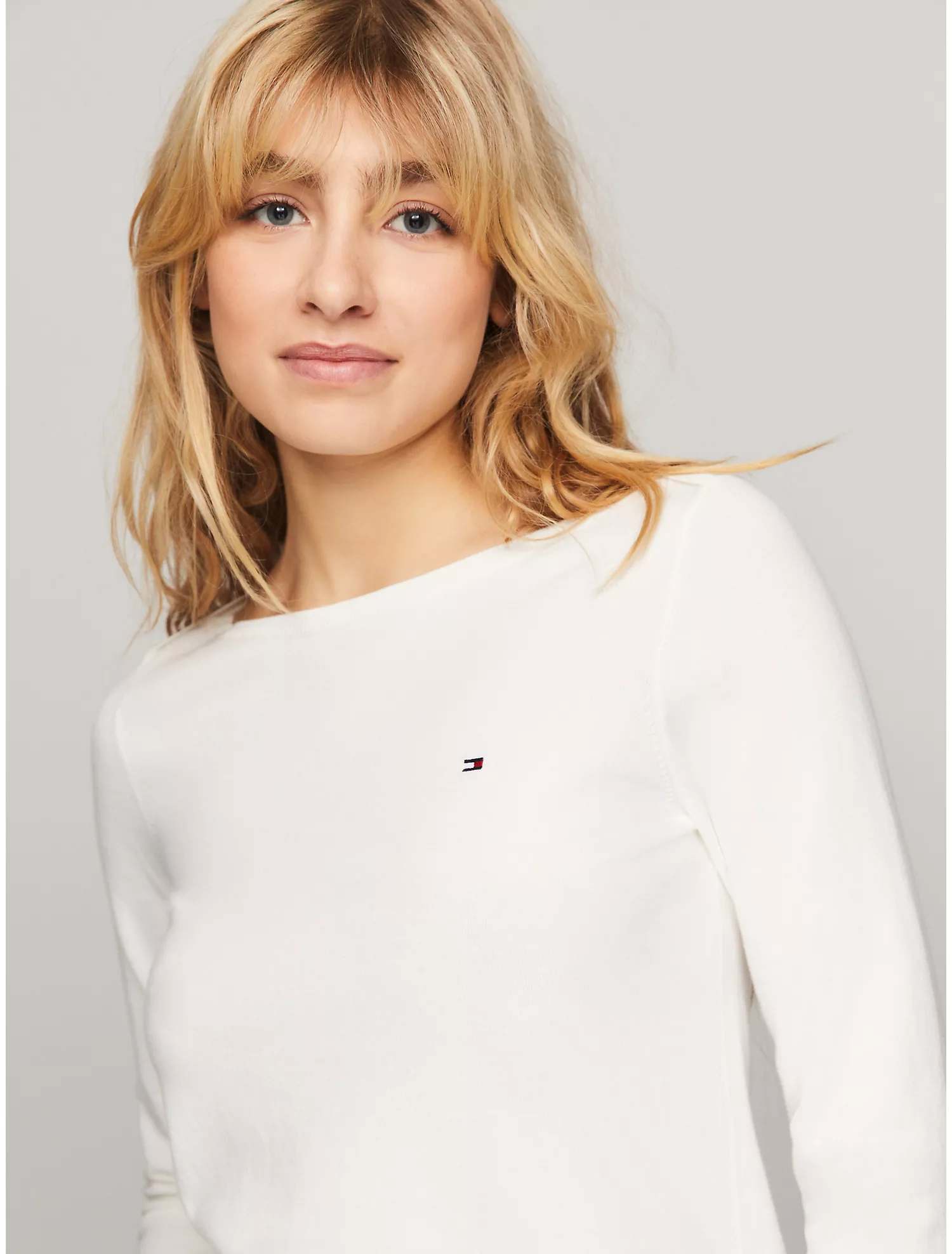 Solid Boatneck Sweater