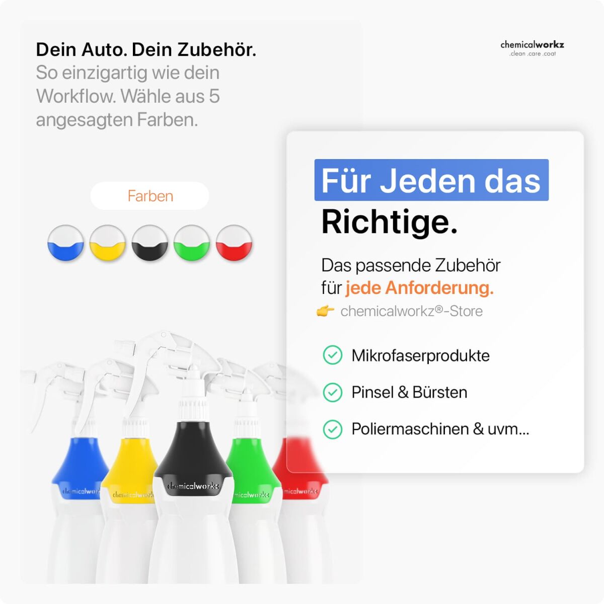 chemicalworkz Sprühflasche Blau mit Premium Trigger 750ml