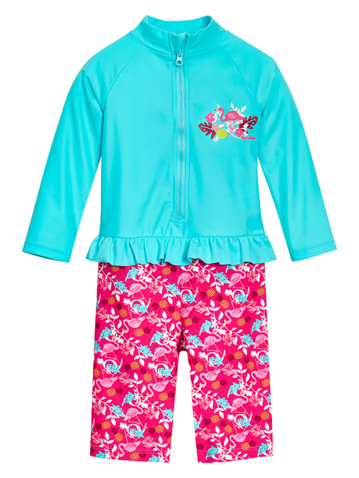 Playshoes Badeanzug in Türkis/ Pink günstig kaufen