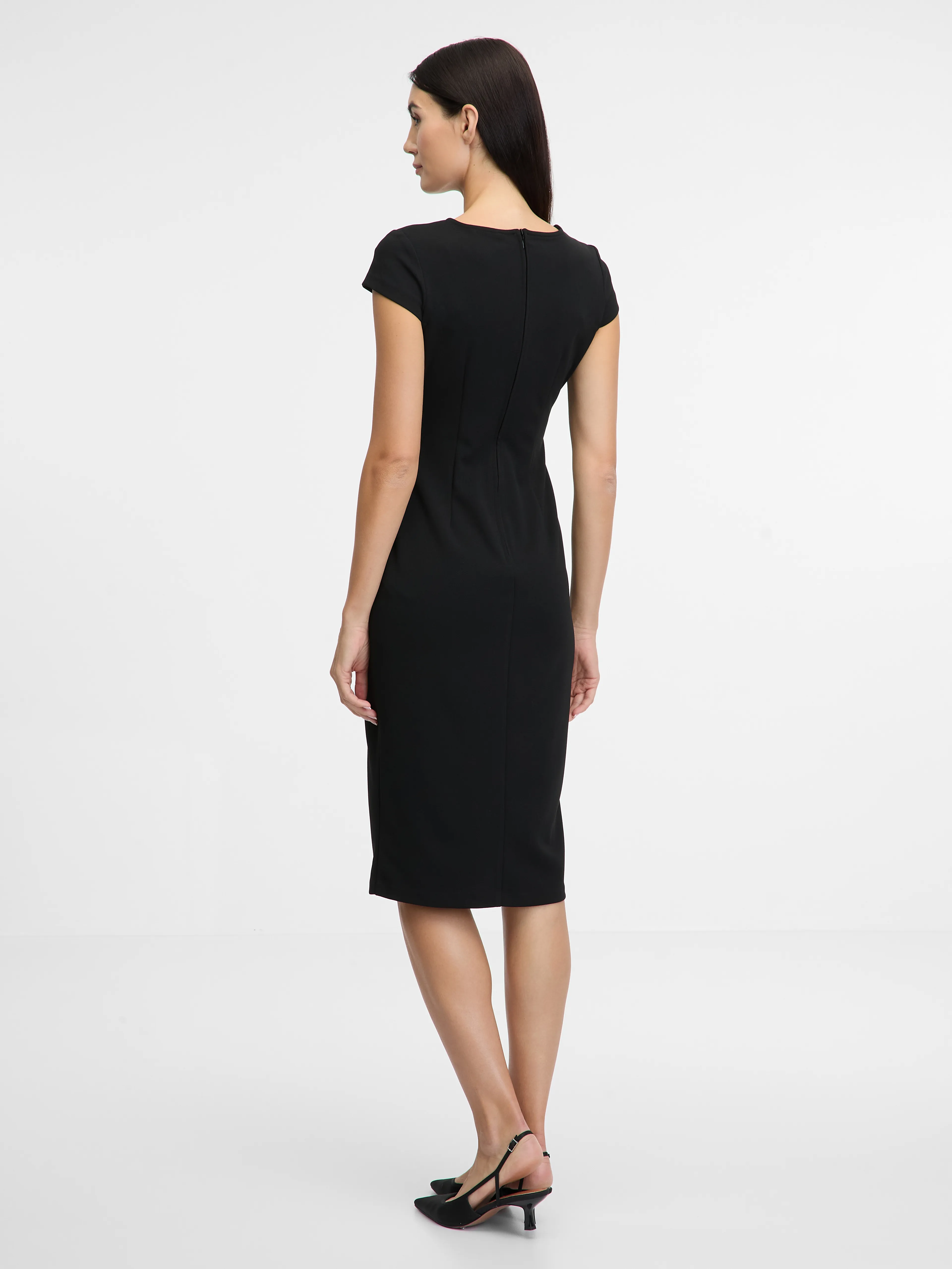 Schwarzes Damen-Midikleid ORSAY