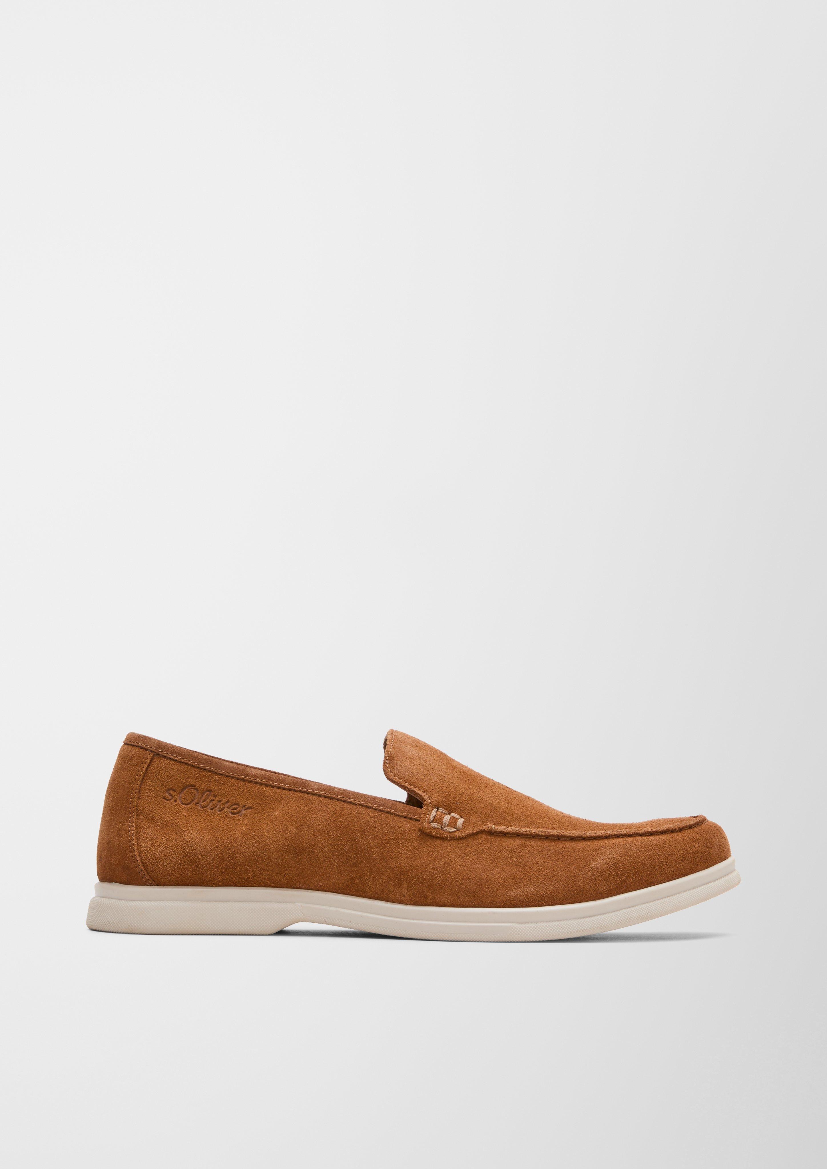 Velours-Slipper mit Ziernaht  102.301.107.14606-305