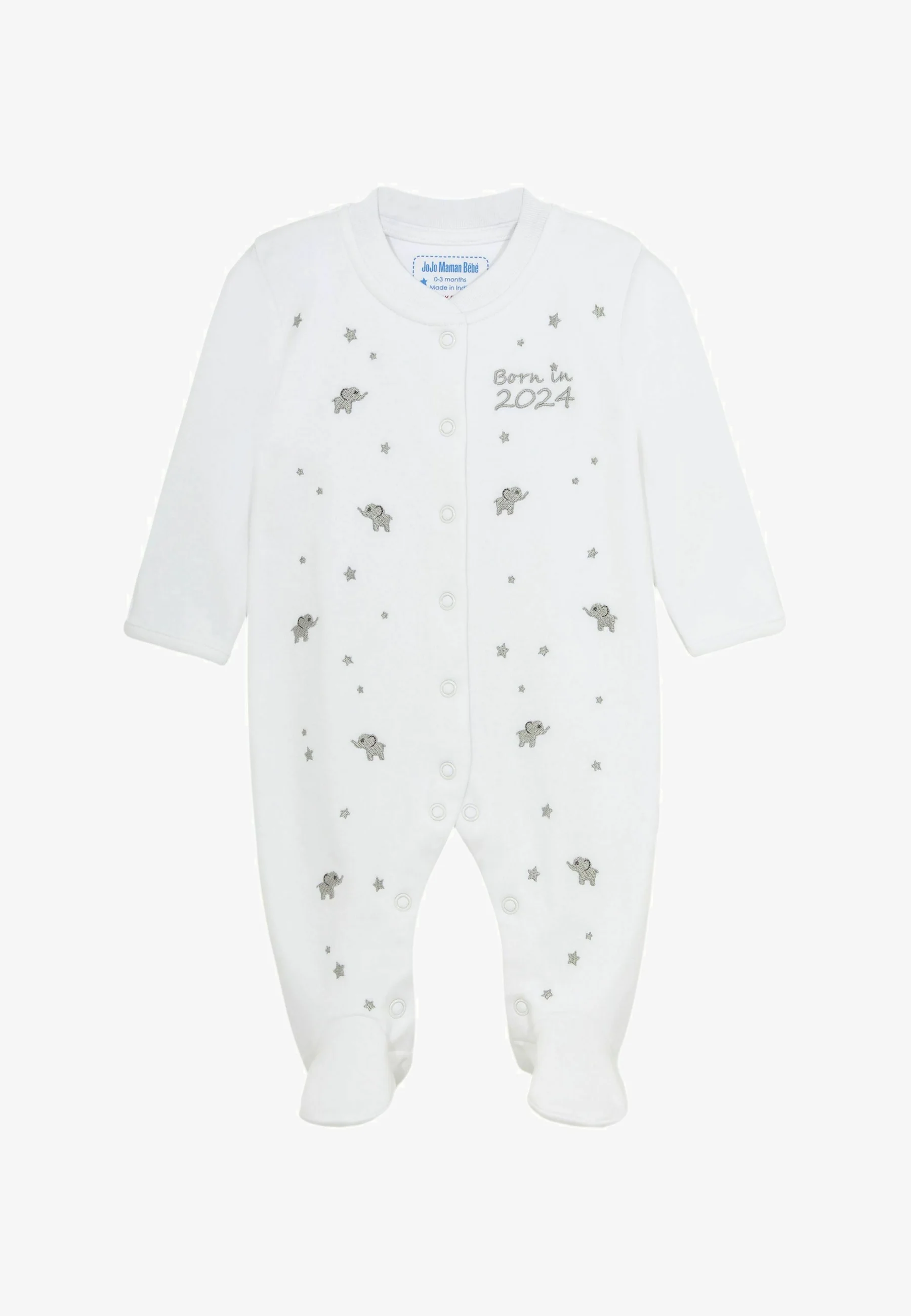 JoJo Maman Bébé NACIDO EN 2024 BORDADO - REGULAR FIT - Pelele