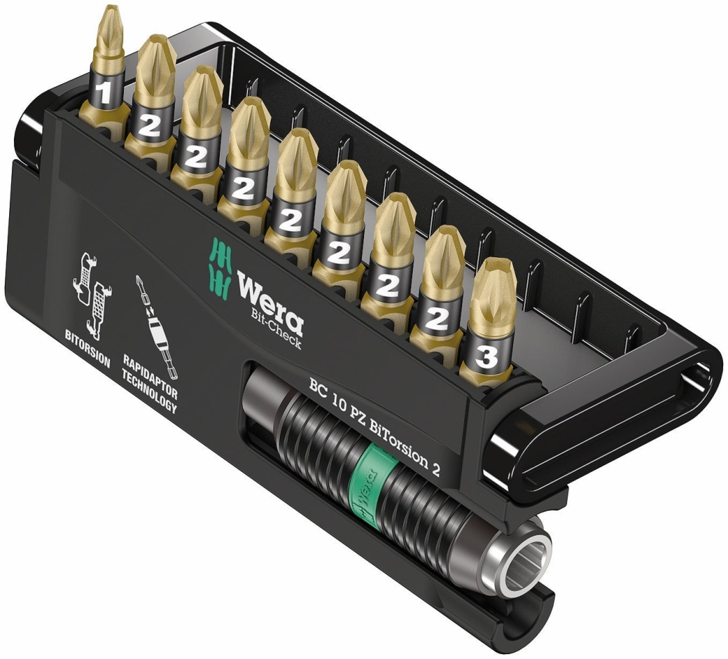 Wera 05347153001 Bit-Check 10 PZ BiTorsion 2, 10-delig