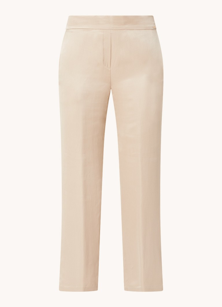 CINQUE Cisleep high-waist straight-fit trousers in lyocell blend with a glossy finish