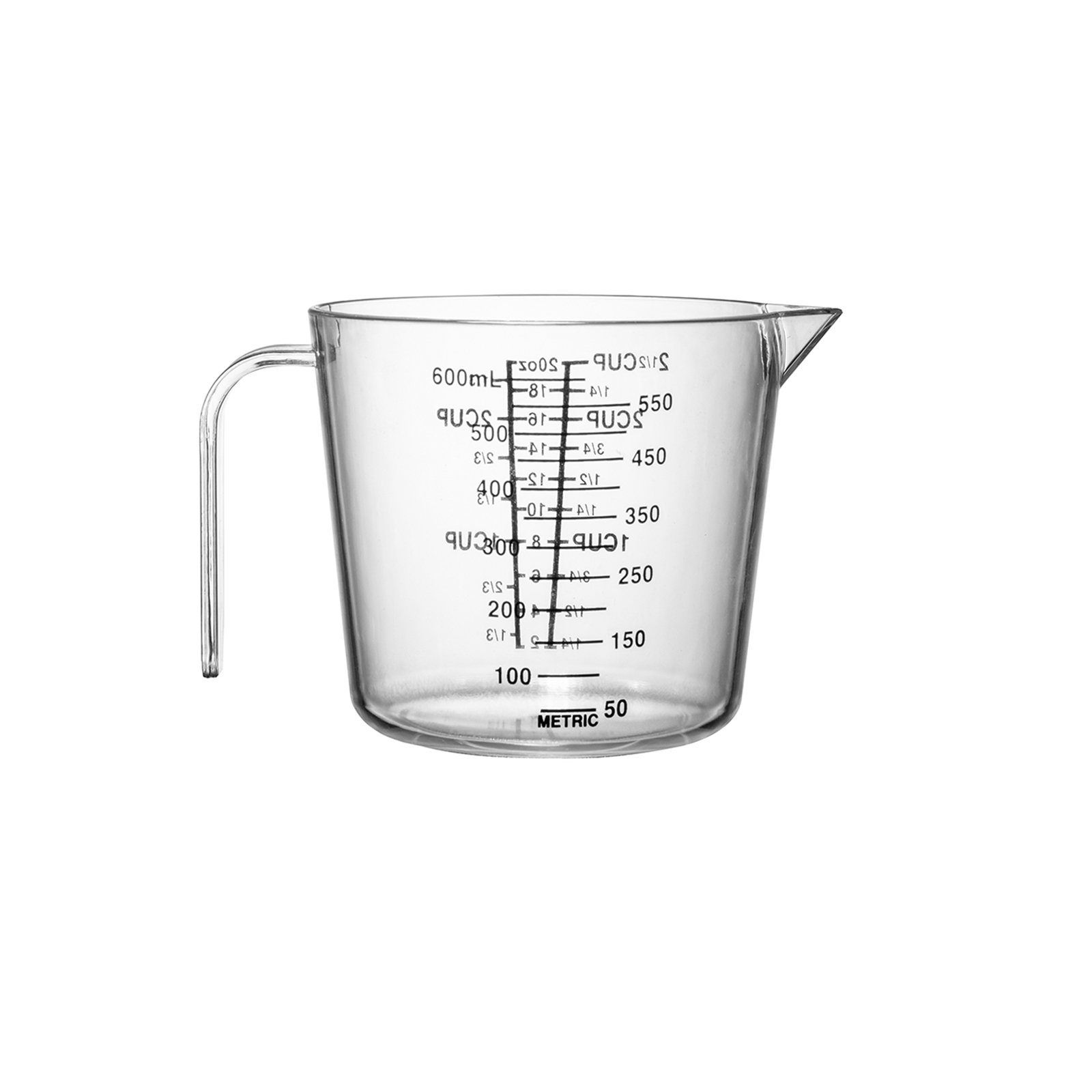 Plentyfy Messbecher Easy Measure 4, Kunststoff, (Set, bestehend aus 4 Meßbechern mit den Füllmengen 120ml, 300ml, 600ml, 1200ml mit den Messskalen Milliliter und Tassen, 4 Messbecher), Füllmengen 120ml, 300ml, 600ml, 1200ml mit den Messskalen