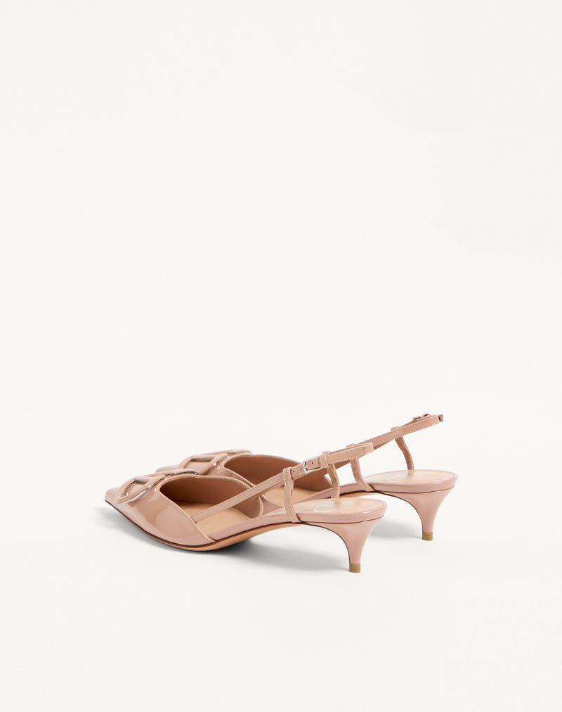 Sapato de salto VLogo Signature Patent Slingback 40mm