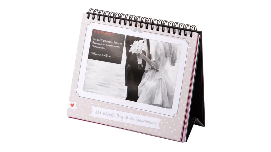 goldbuch Tischaufsteller Hochzeit für 12 Fotos 10x15 cm