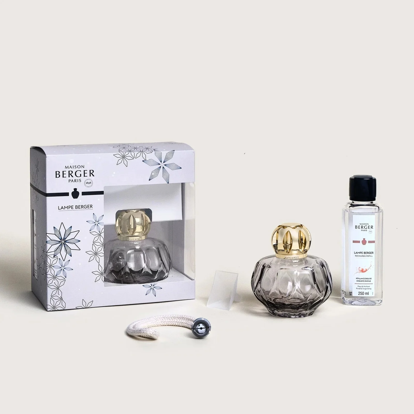 Lampe Cofanetto Rosalie Grigia – Lampenbox-Set, Katalytische Lampe, Katalytisches Lampenparfüm