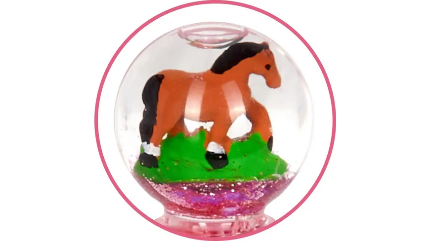 Die Spiegelburg - Glitzerkugel-Stift - Pferdefreunde, sortiert, 1 Stück