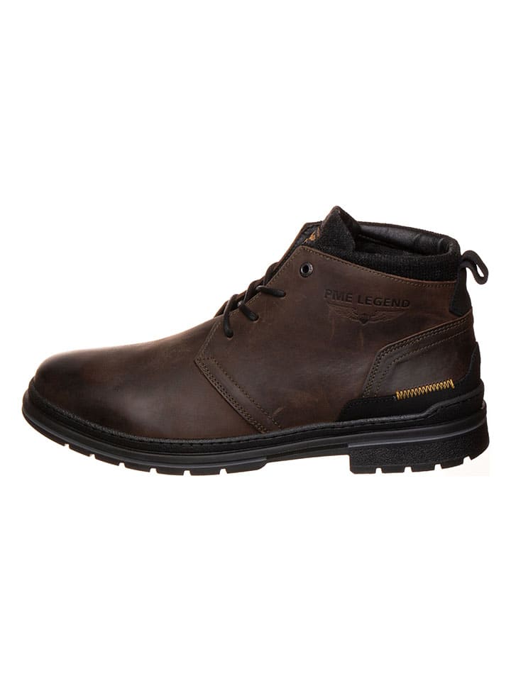 PME Legend Leder-Boots in Braun günstig kaufen