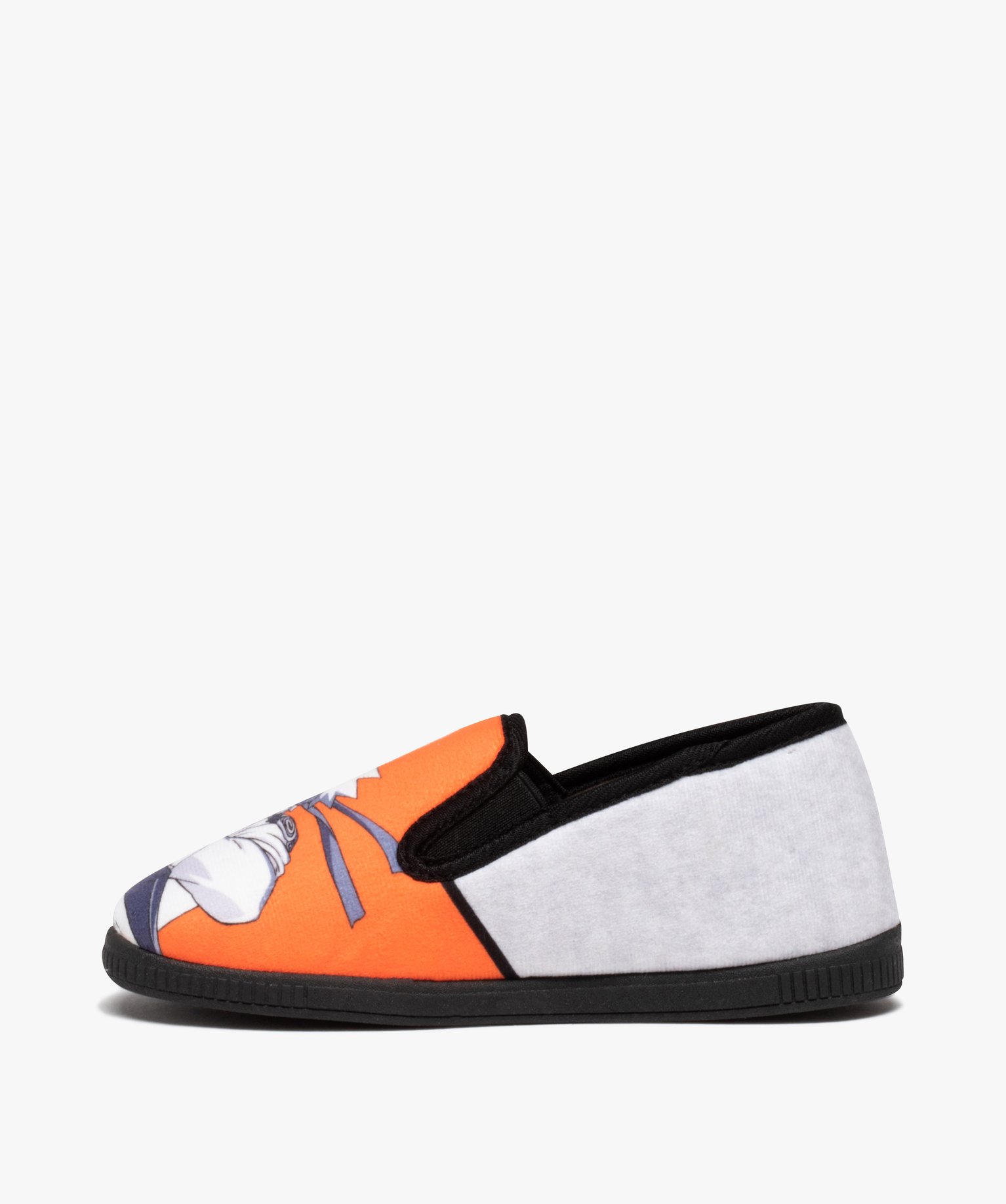 Chaussons Garçon pantoufle en velours - Naruto noir | GEMO