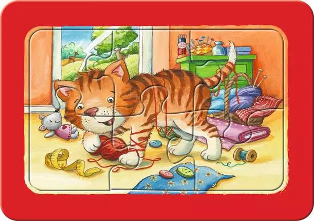 Kinderpuzzle ab 2 Jahren - Meine Tierfreunde - 6 Teile