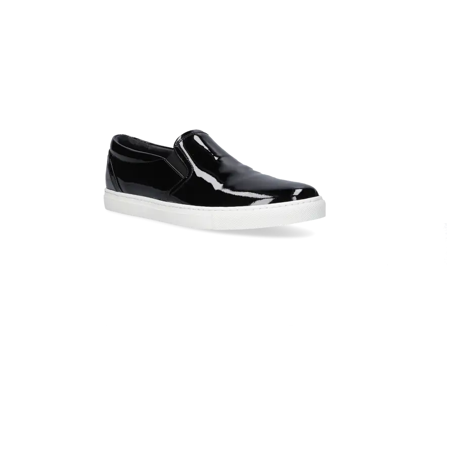 Dsquared2 - Slip Ons Kalbsleder Lackleder schwarz - schwarz