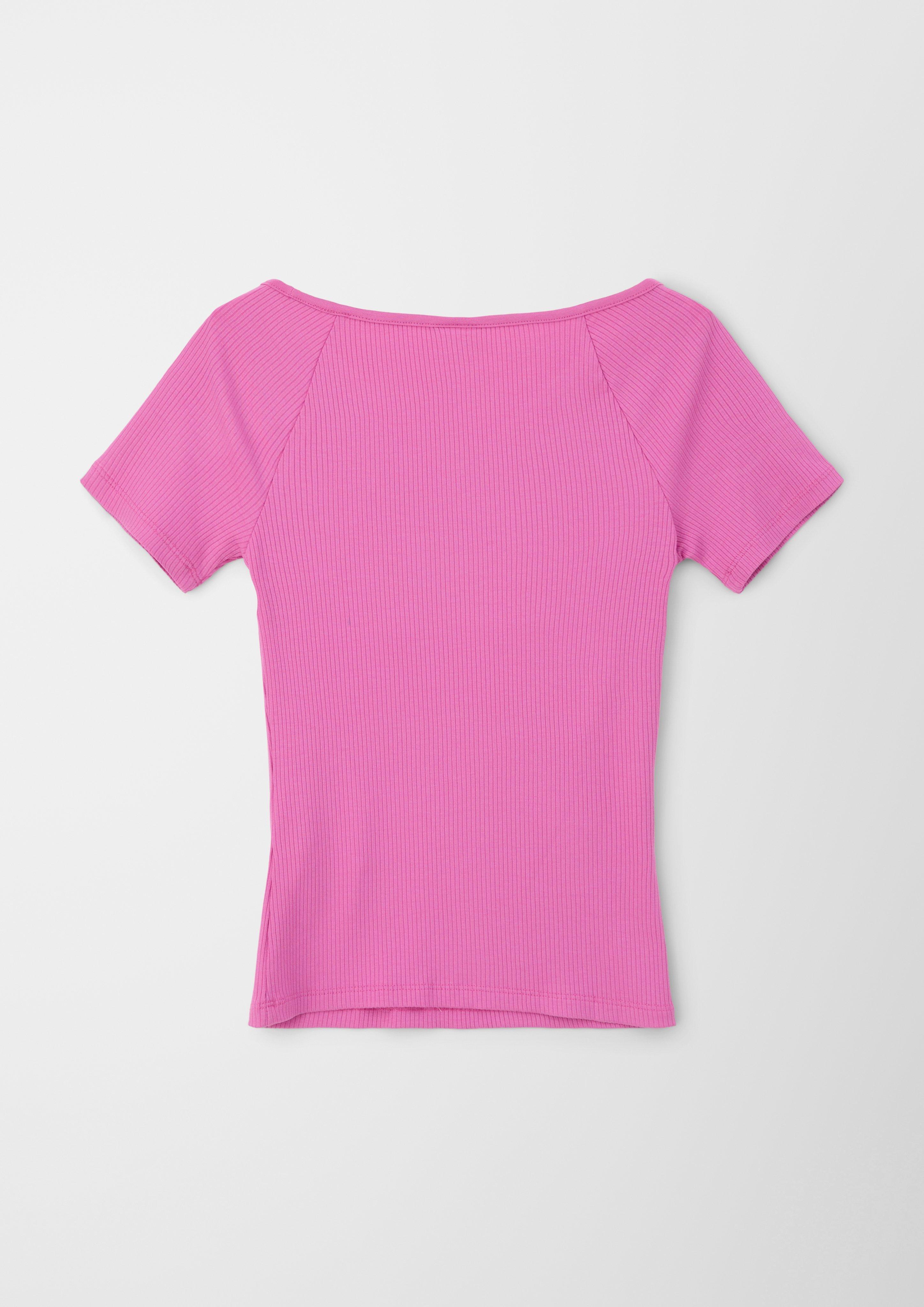 T-Shirt mit Raffung  2130425-4451