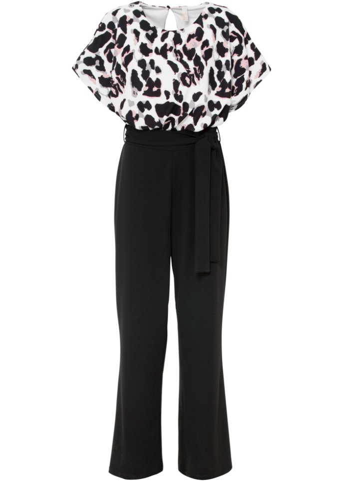 Wickeljumpsuit mit Print