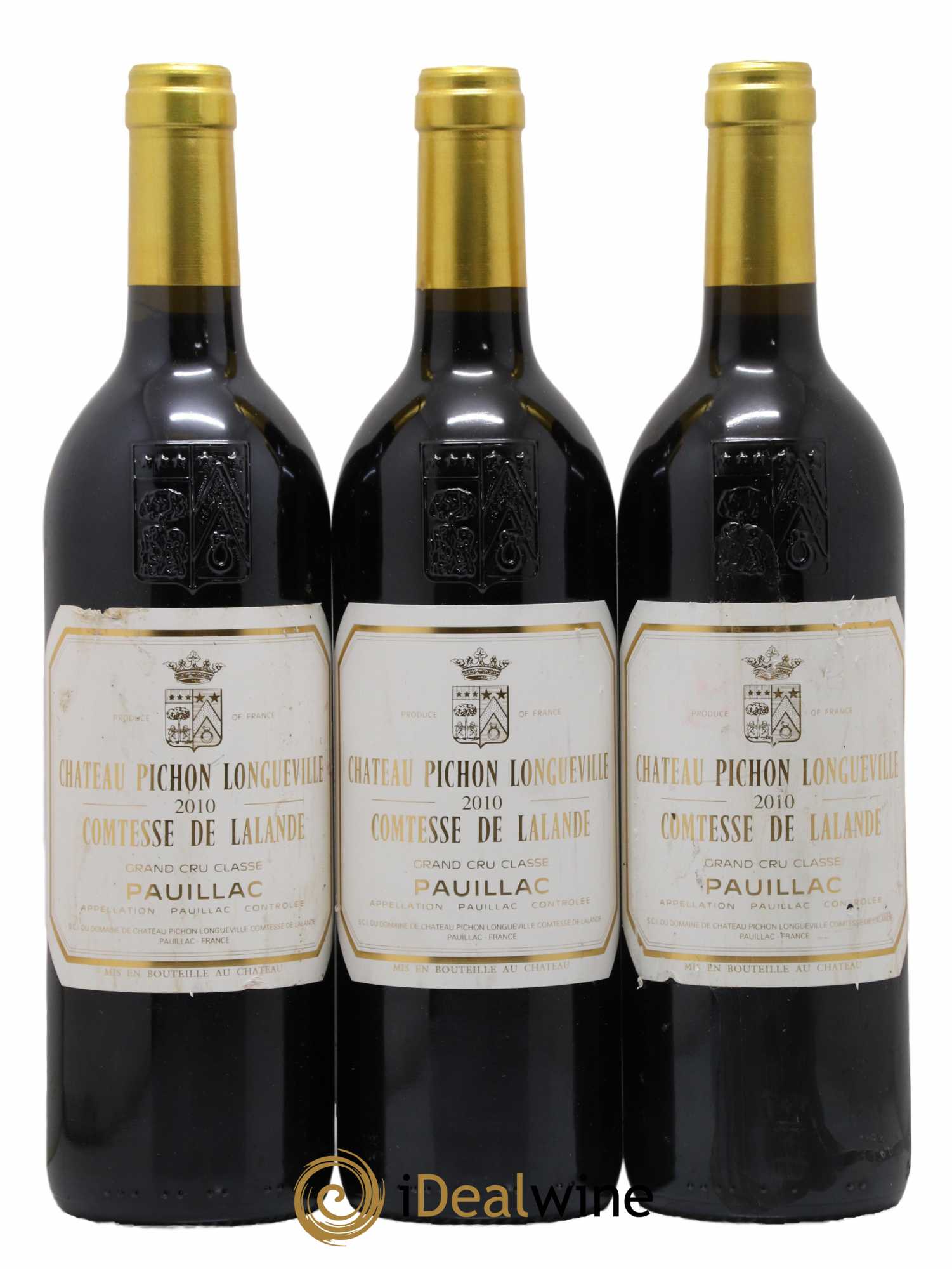 Château Pichon Longueville Comtesse de Lalande 2ème Grand Cru Classé  2010 - Lot de 3 Bouteilles