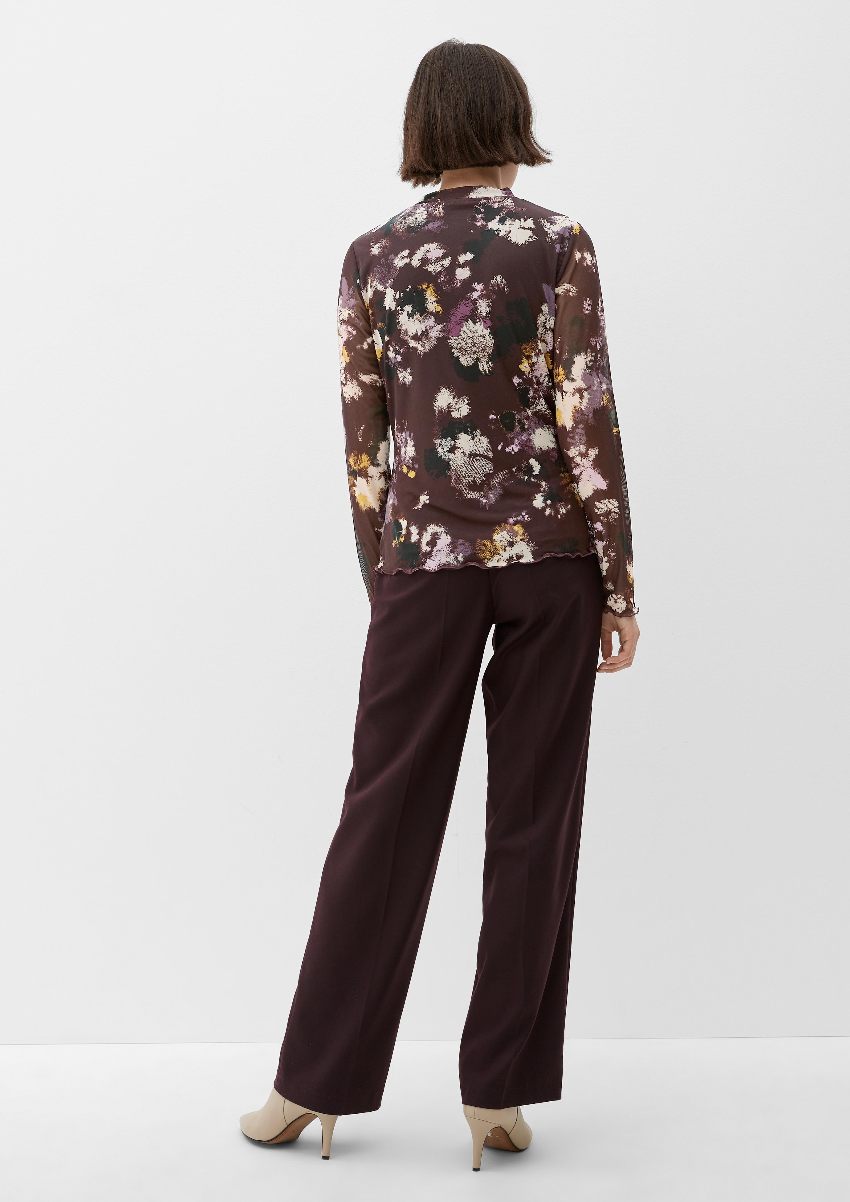 Mesh-Shirt mit Alloverprint  2121078-49A0