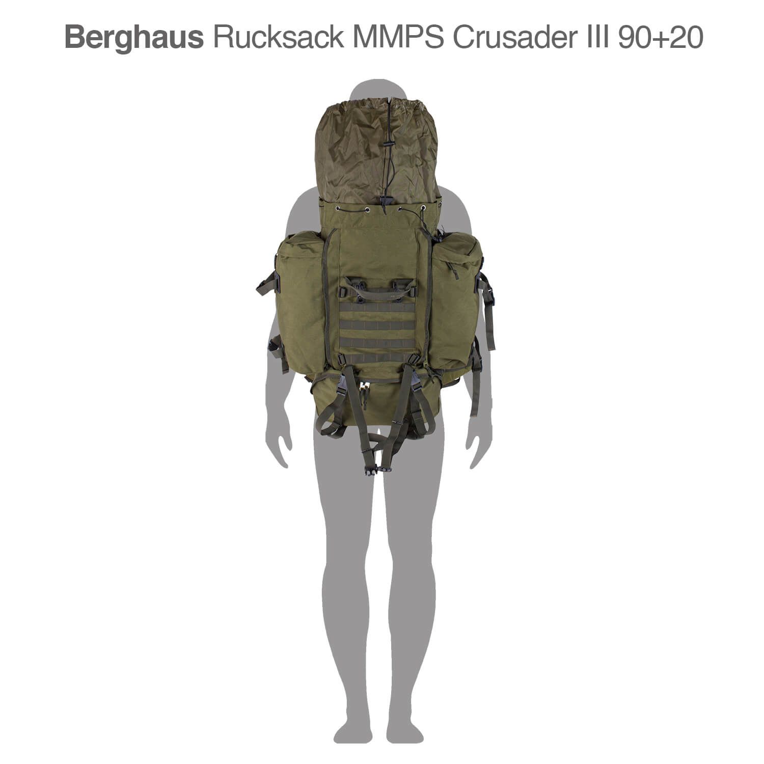 Rucksack MMPS Crusader III 90+20