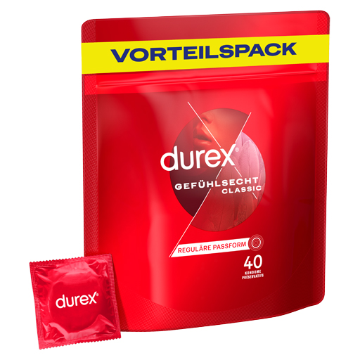 DUREX Gefühlsecht hauchzarte Kondome  40 St  Kondome