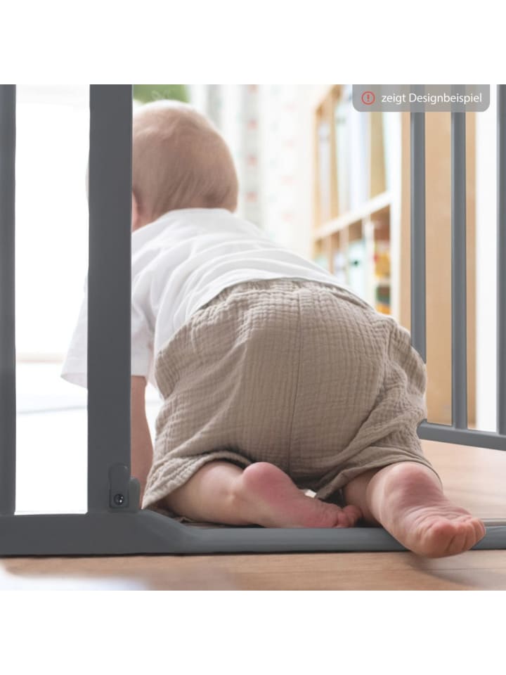 Hauck Türschutzgitter Clear Step Autoclose 2 - Dark Grey in grau günstig kaufen onesize