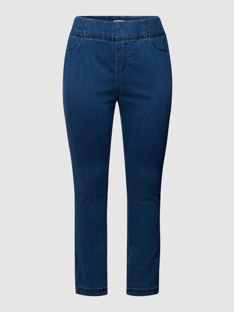 PLUS SIZE Jeggings mit elastischem Bund Modell 'Mally' in jeans