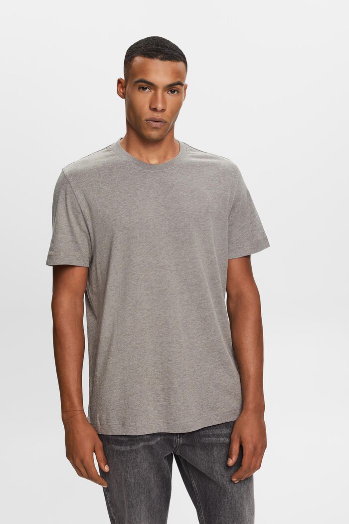 Rundhals-T-Shirt, 100 % Baumwolle