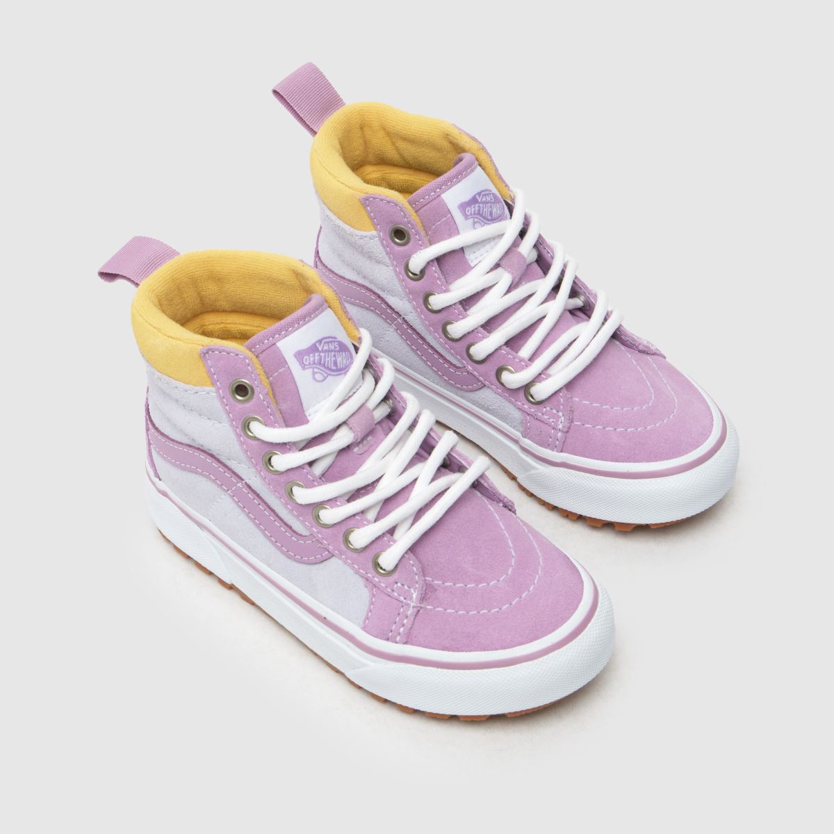Vans lila sk8-hi dragkedja flickor junior träningsskor