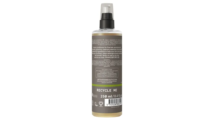 URTEKRAM Rosemary Leave-In Spray Conditioner 250 ml