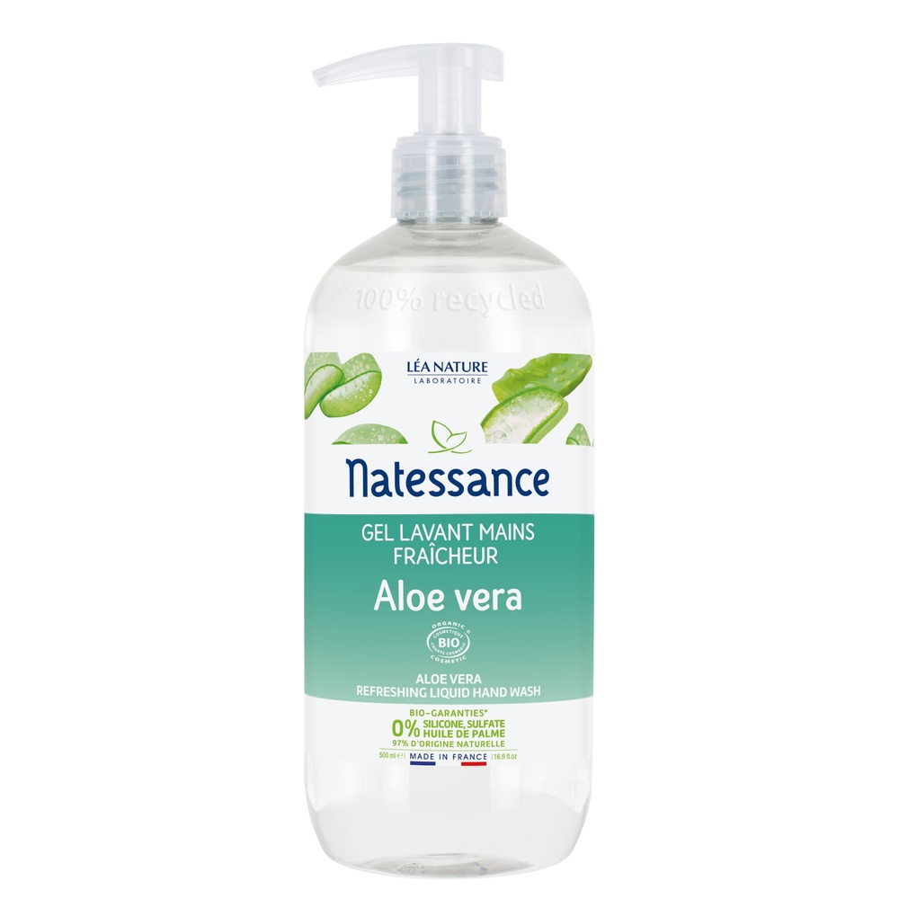 natessance Gel lavant mains fraîcheur Aloe Vera Gel lavant main