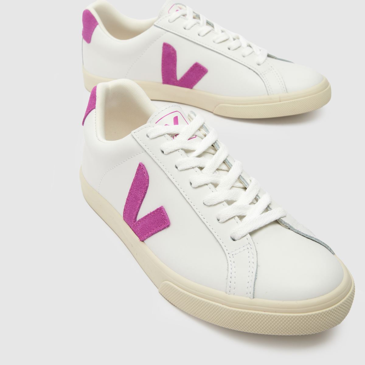 VEJA esplar-sneakers i vitt och lila