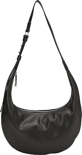 Marc O'Polo Flache Schultertasche medium aus fein genarbtem Rindleder
