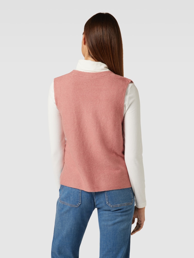 Stricktop in melierter Optik in rosé meliert