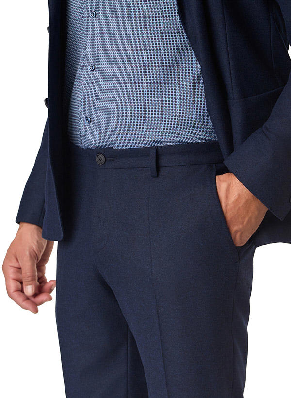 BOSS Black, Anzug Hanry-Genius, Slim Fit, Performance-Flanell halbgefüttert, dunkelblau