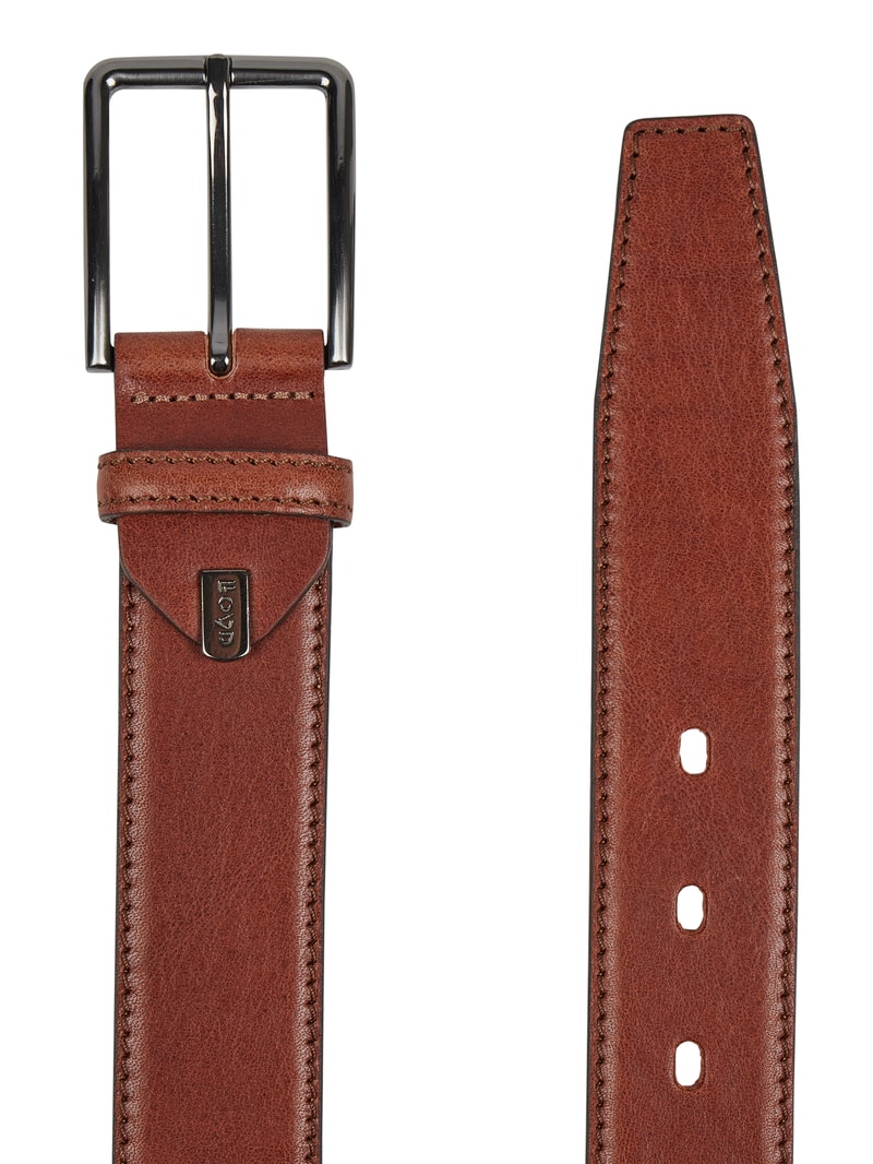 Gürtel aus Leder in cognac