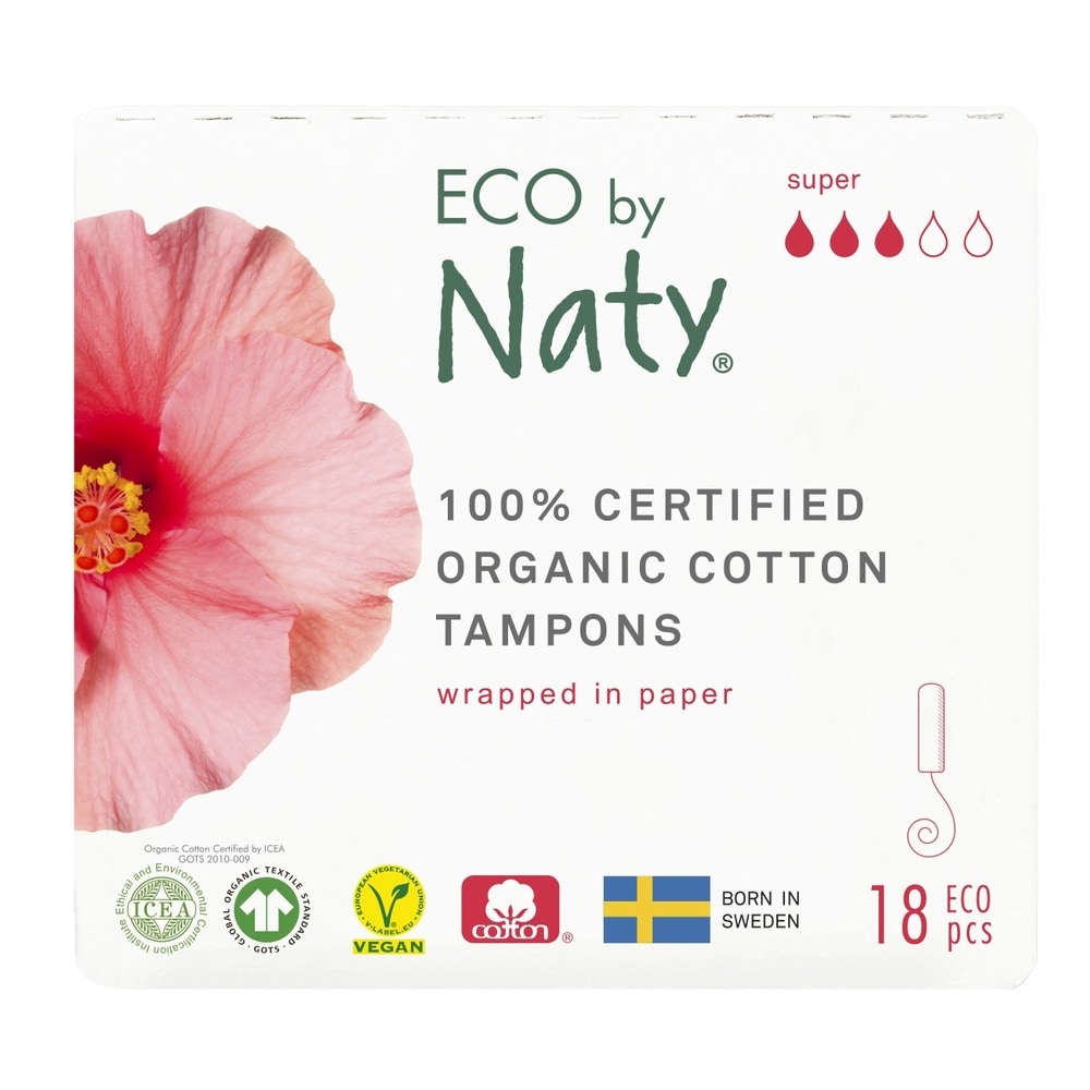 ECO by Naty Tampons Sans applicateur - Super Hygiène Féminine