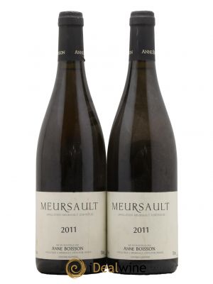 Meursault Anne Boisson  2011 - Lot de 2 Bouteilles