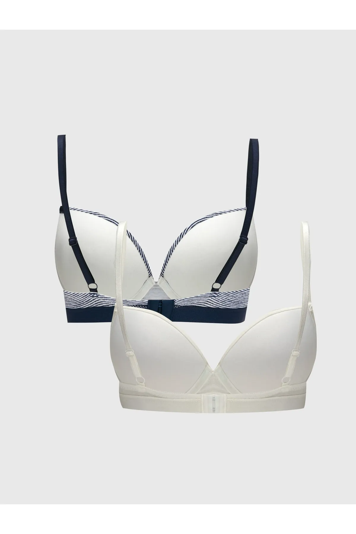 LC Waikiki  Ungepolsterter Bügel-BH mit Streifen, 2er-Pack