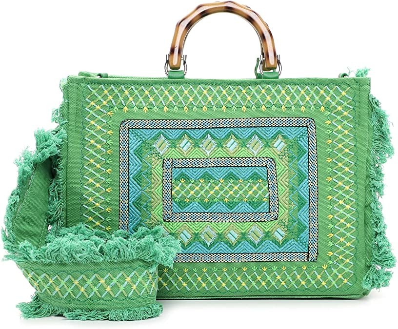 SINA JO Handtaschen grün CITYSHOPPER L