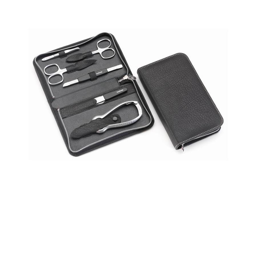Manicure-Etui, geschrumpftes Vollrindleder, 168 x 102 mm
