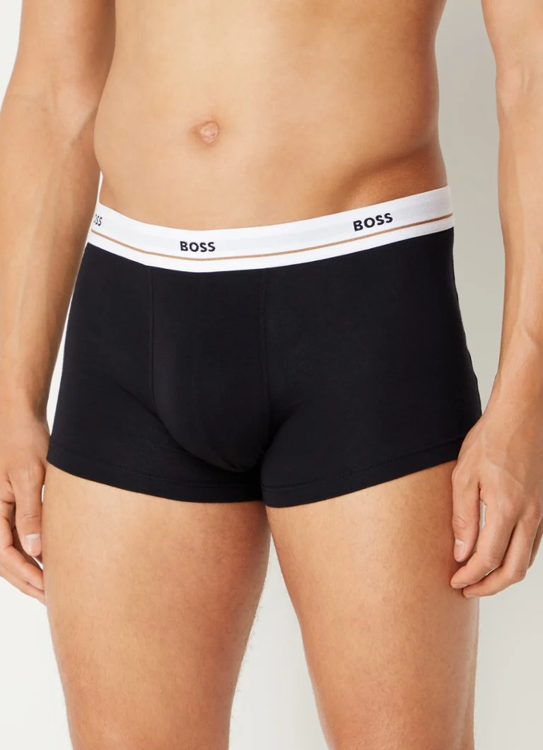 Lot de 5 boxers HUGO BOSS Essential avec ceinture logotée