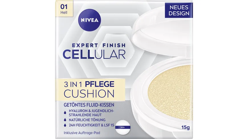 NIVEA Cellular Expert Finish 3in1 Pflege Cushion Hell 15 g