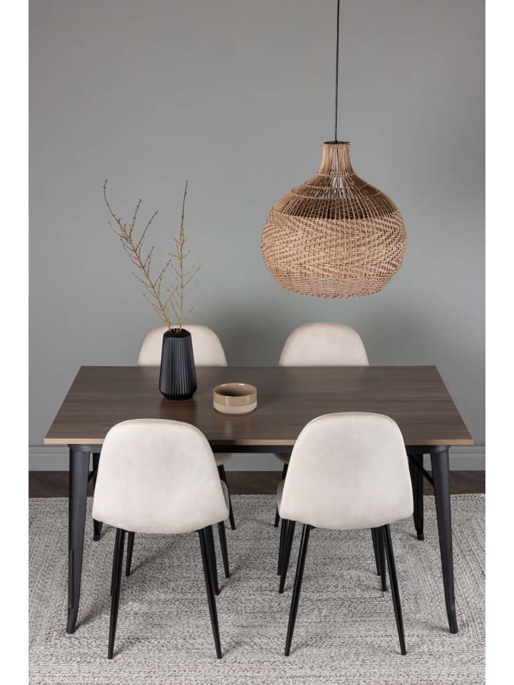 ebuy24 Essgruppe Tempe 9 ( 5-teilig) Beige 80 x 140 cm günstig kaufen onesize