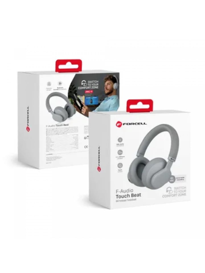 COFI 1453 FORCELL F-AUDIO Kabellose Over-Ear-Kopfhörer ANC Touch in Grau günstig kaufen onesize